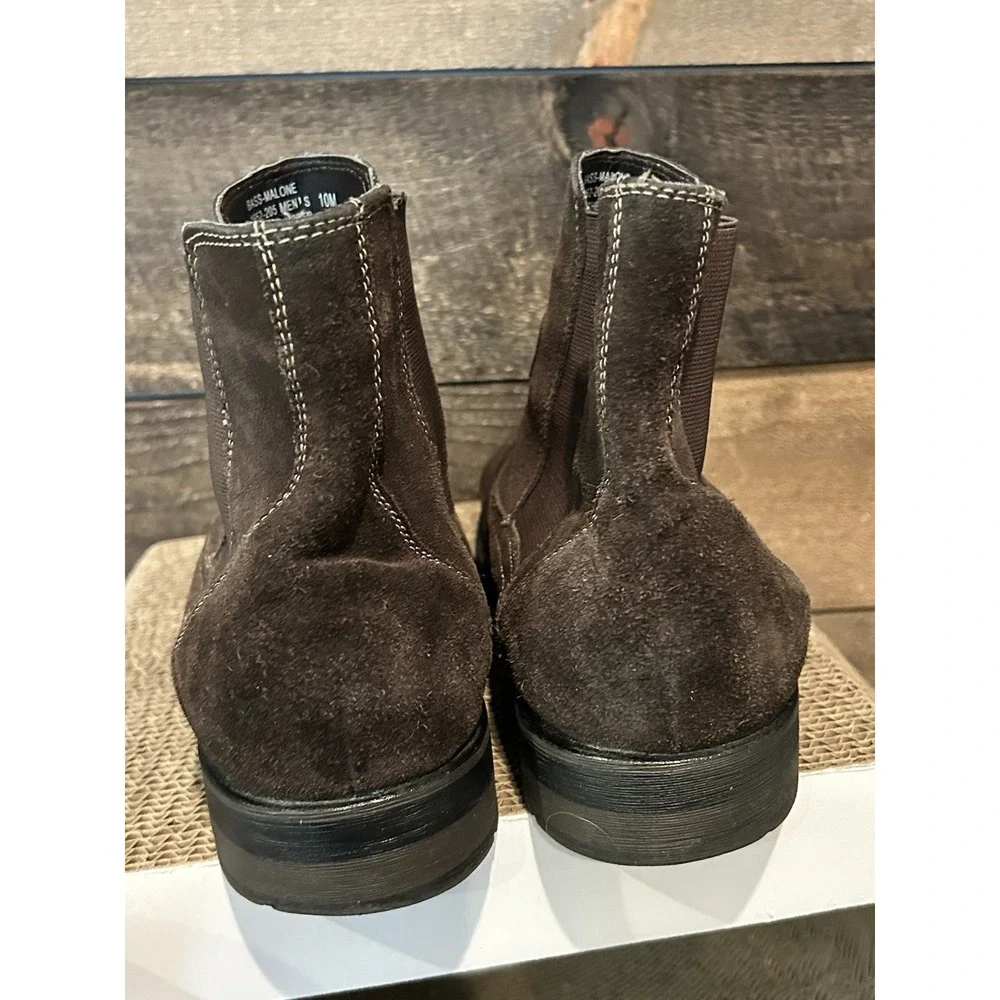 G.‎ H. Bass Men's Malone Brown Suede Chelsea Boots Size 10 M